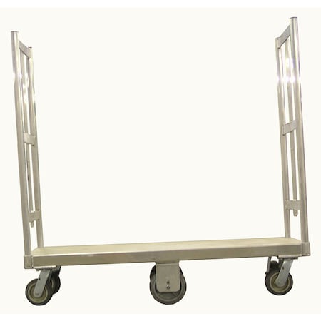 Magcoa Aluminum Heavy Duty Bulk Delivery Cart, 1,1500 lb., Round 18 x 50, 1200 lbs DDCARTBRAK